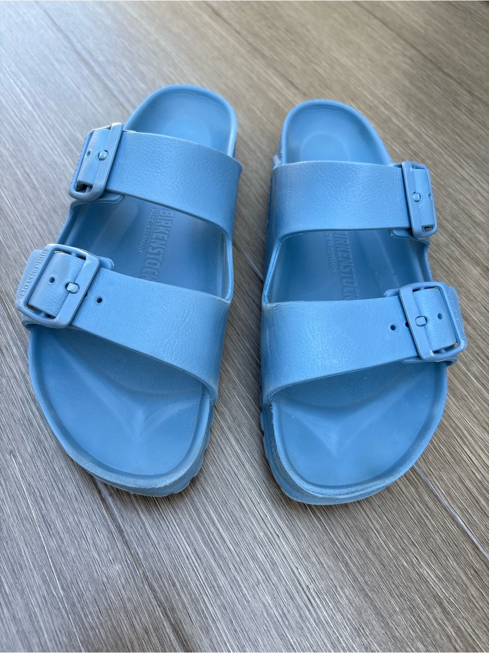 Birkenstock Arizona Essentials Eva Waterproof Sandals Slides Blue Size L6/EUR 37